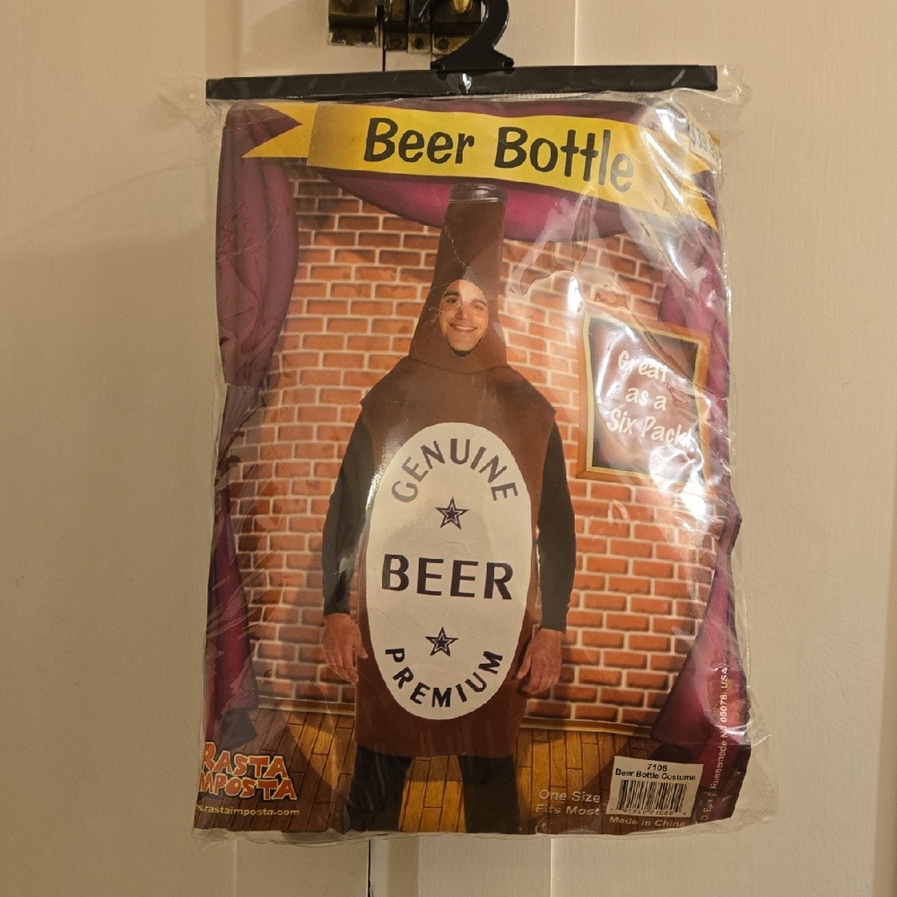 Rasta Imposta Beer Bottke Costume Sz OS Fits Most